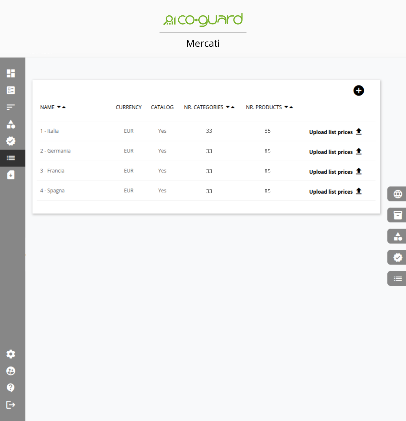 Funzioni: <br> Import & Export